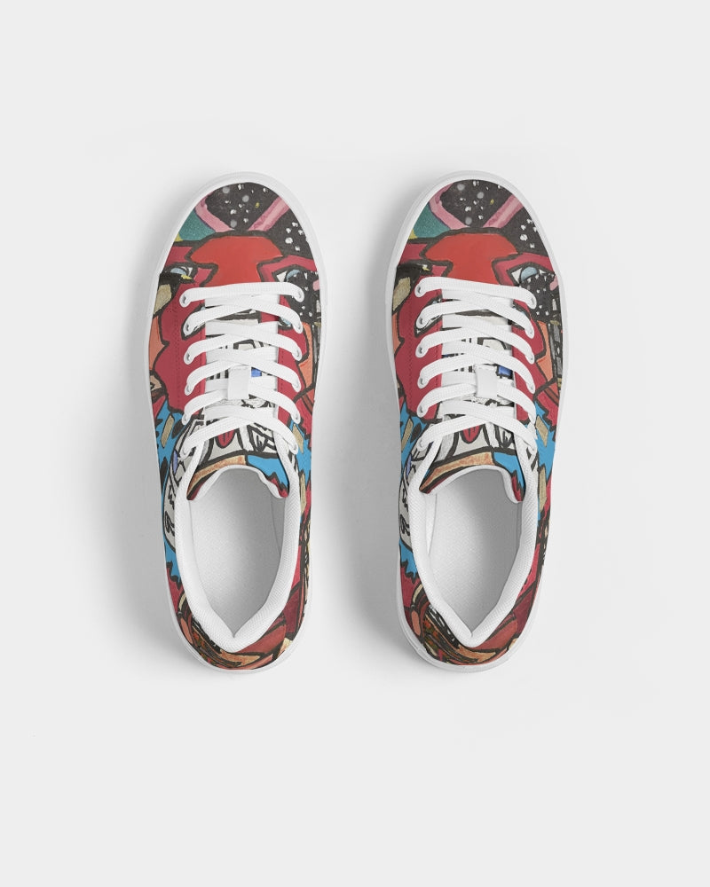 Luke Johnson Designs Women's Faux-Leather Sneaker