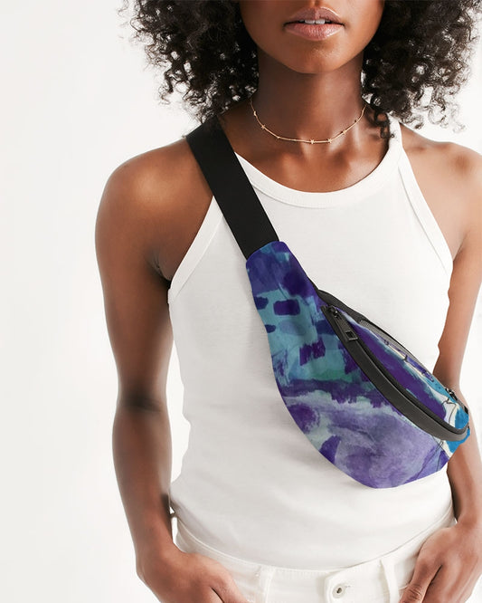 Fluid Blues Crossbody Sling Bag